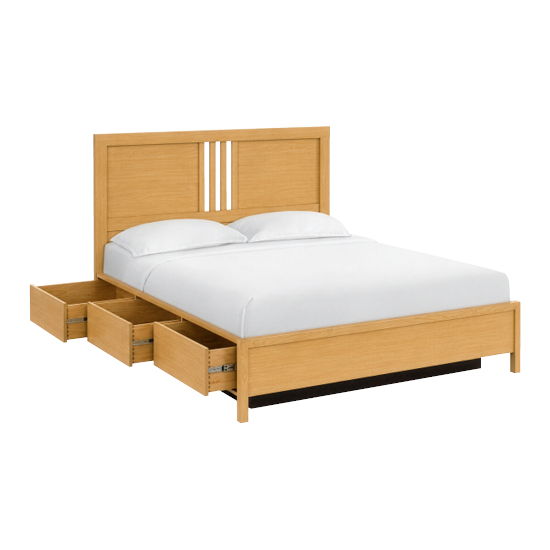 Bailey - California King Storage Bed - Natural
