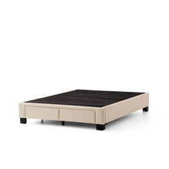 Duncan - Queen Platform Bed Base - Stone