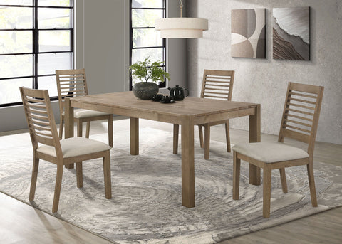 Light Brown / 5 Pc. Table, 4 Chairs