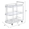Inyo - Serving Cart - Clear Glass & Chrome