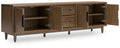 Roanhowe - Brown - Extra Large TV Stand