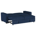 Gretchen - Upholstered Convertible Sleeper Sofa Bed - Navy Blue