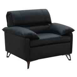 Eilene - Chair - Black Top Grain Leather
