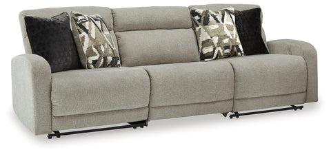 Beige / 3 Pc. Power Reclining Sectional