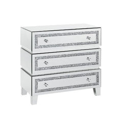 Noralie - 32" Cabinet - Mirrored, Faux Diamonds
