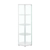 Zahavah - 4-Shelf Hexagonal Clear Glass Curio Cabinet