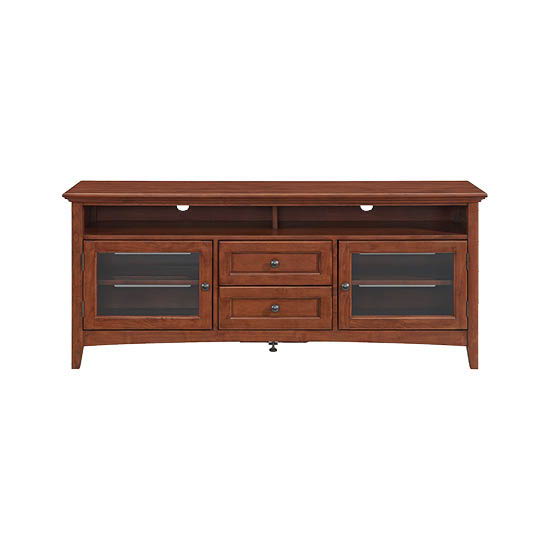 McKenzie - 64" W Sound Bar Media Console - Glazed Antique Cherry