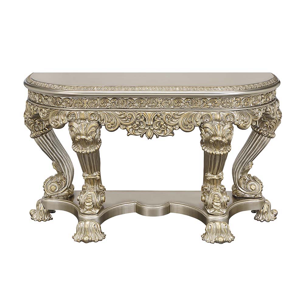 Danae - End Table - Champagne & Gold Finish - 34"