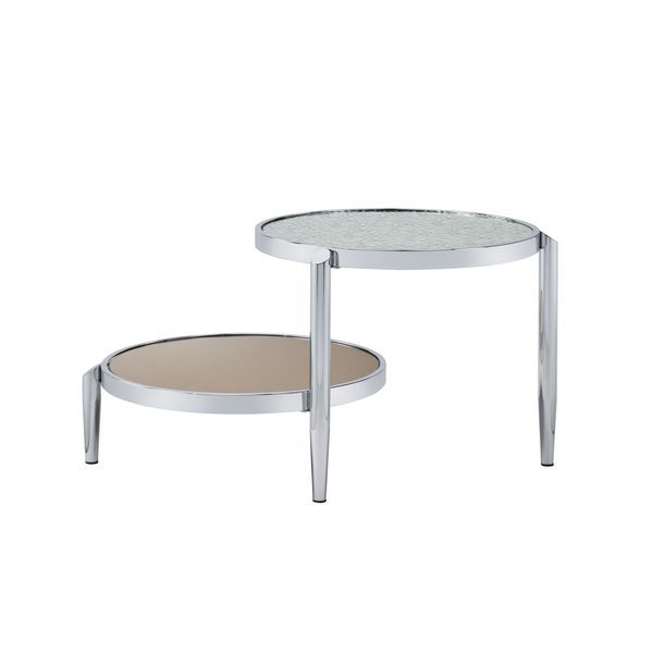 Abbe - Coffee Table - Glass & Chrome Finish