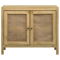 Zamora - Wood Accent Cabinet With Woven Cane