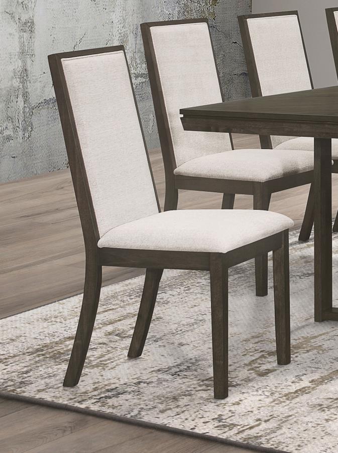 Kelly - Upholstered Dining Side Chair (Set of 2) - Dark Gray