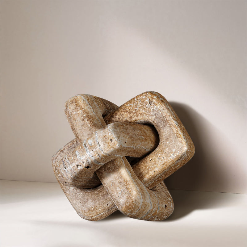 Bond - Travertine Decorative Knot - Natural