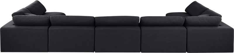Comfy - 7 Piece Linen Modular Armless Sectional