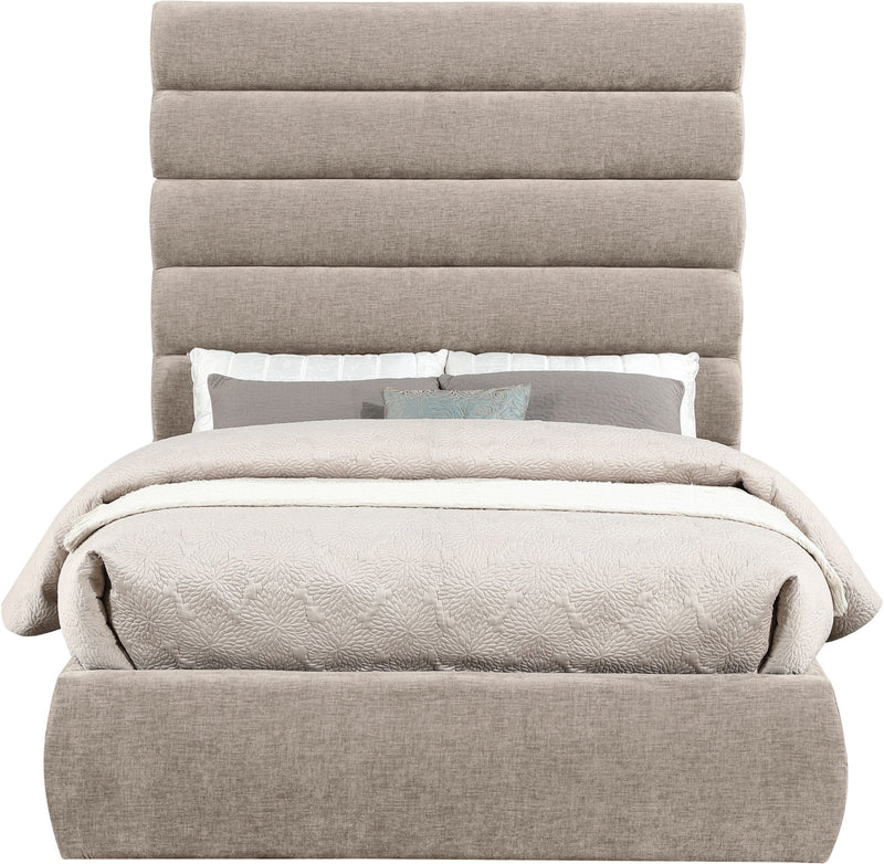 Adam - Chenille Fabric Bed With 70.5" Headboard