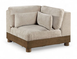 Turin - Fabric Upholstered Modular Corner Chair - Taupe