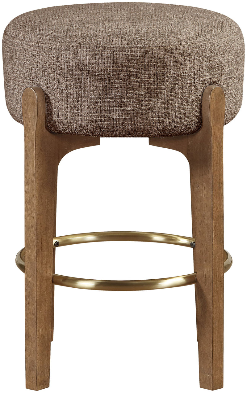Torino - Backless Counter Stool With Brushed Brown Base (Set of 2)
