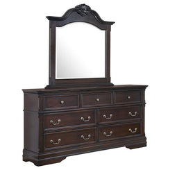 Cambridge - 7-Drawer Dresser With Mirror - Cappuccino