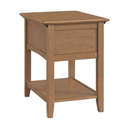 McKenzie - Chair Side Table - Pecan