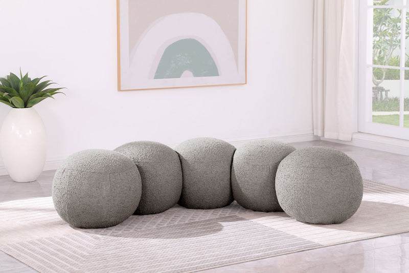 Apollo - Boucle Fabric Bench