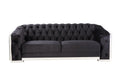 Pyroden - Sofa - Black Velvet & Chrome Finish