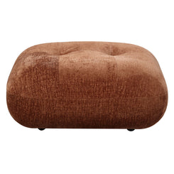 Carrick - Ottoman - Rust Brown Chenille