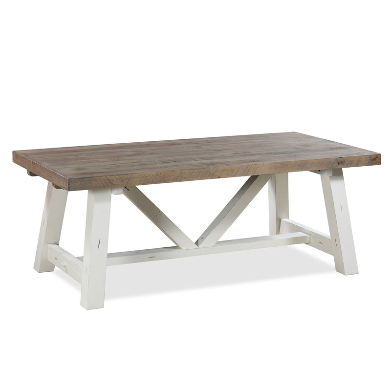 Chester - Dining Table 78" - Distressed White