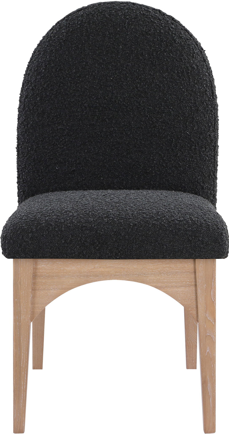 Waldorf - Boucle Dining Side Chair With Natural Legs