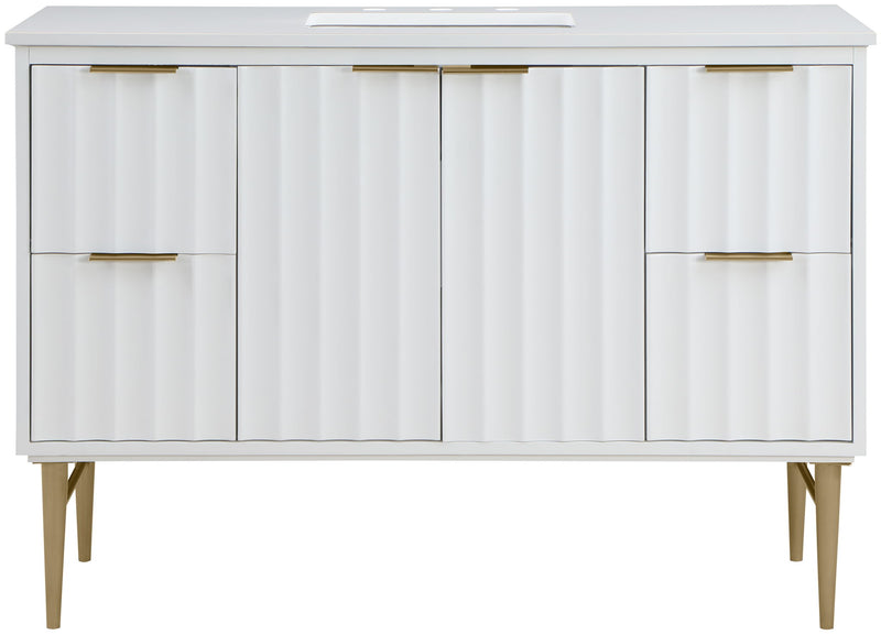 Modernist - Bathroom Vanity With Gold Legs