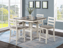 Tahoe - 5 Piece Counter Height Table - White