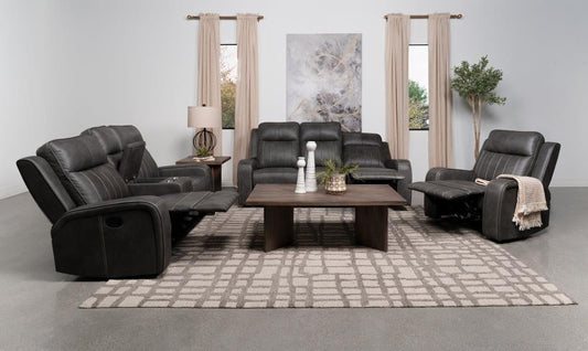 Raelynn - Upholstered Reclining Sofa Set