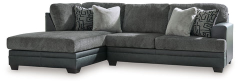 Dark Gray / 2 Pc. Left Arm Facing Corner Chaise Sectional