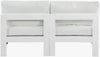Nizuc - Outdoor Patio 2 Seat Armless Modular Sofa With White Frame