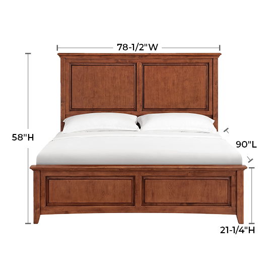 McKenzie - California King Premier Storage Bed - Glazed Antique Cherry