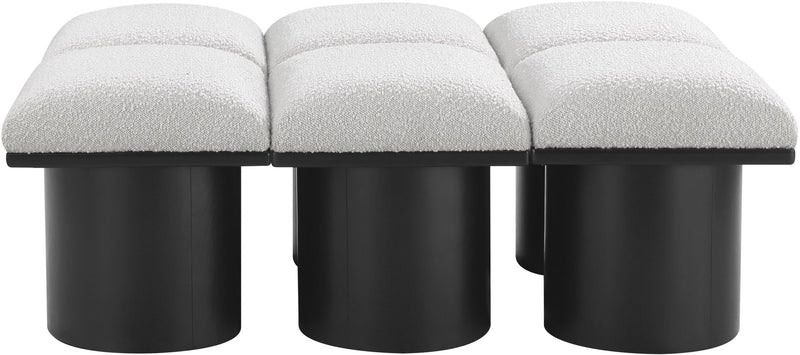 Pavilion - 6 Piece Modular Bench With Black Base