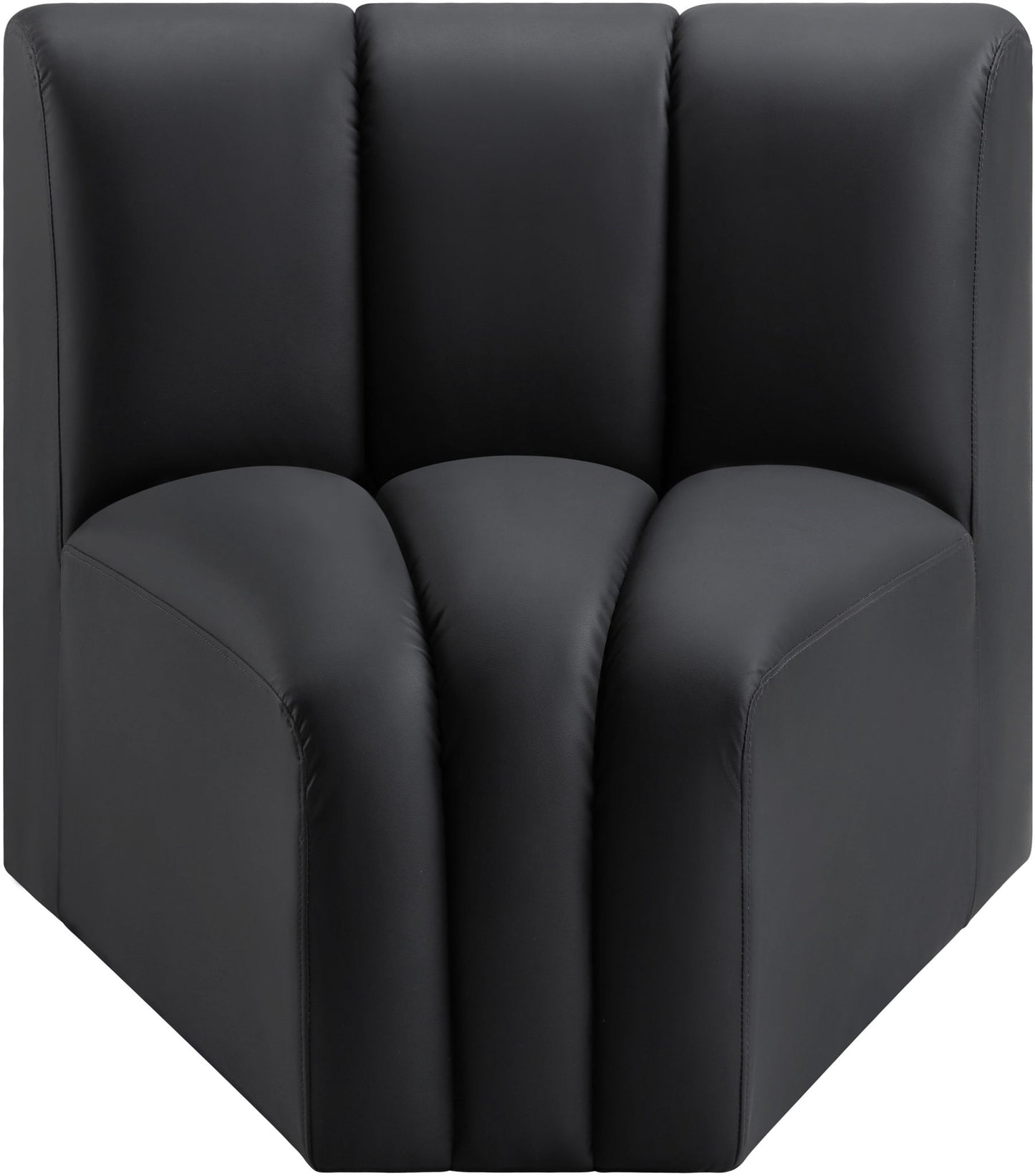 Arc - Faux Leather Curved Corner Chair
