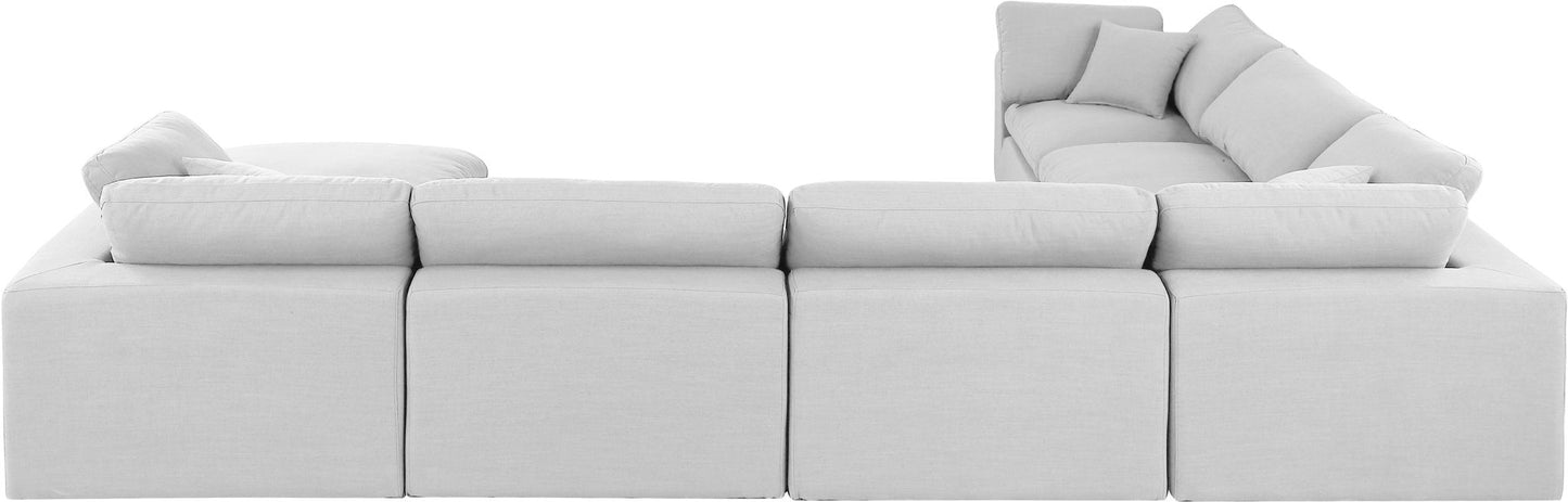 Comfy - 7 Piece Linen Modular Sectional With Chaise