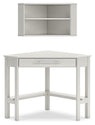 Grannen - White - Corner Desk, Bookcase