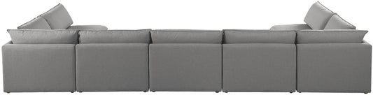 Mackenzie - Modular Sectional 7 Piece - Gray - Fabric