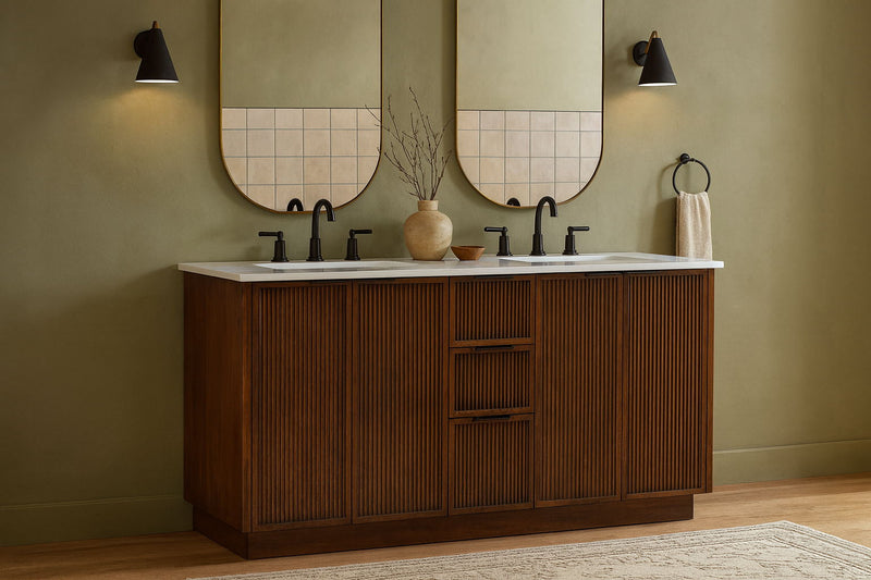 Willard - Engineered Stone And Solid Wood Bathroom Vanity