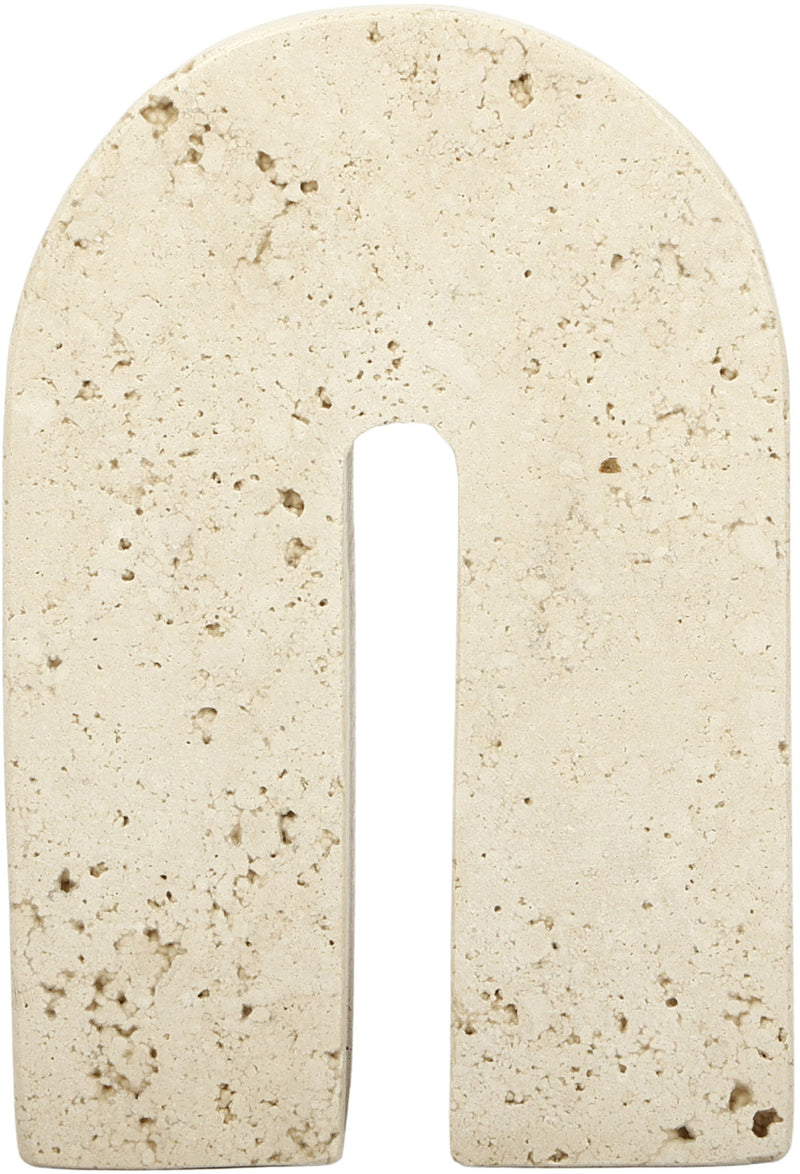 Phillipe - Genuine Travertine Bookend