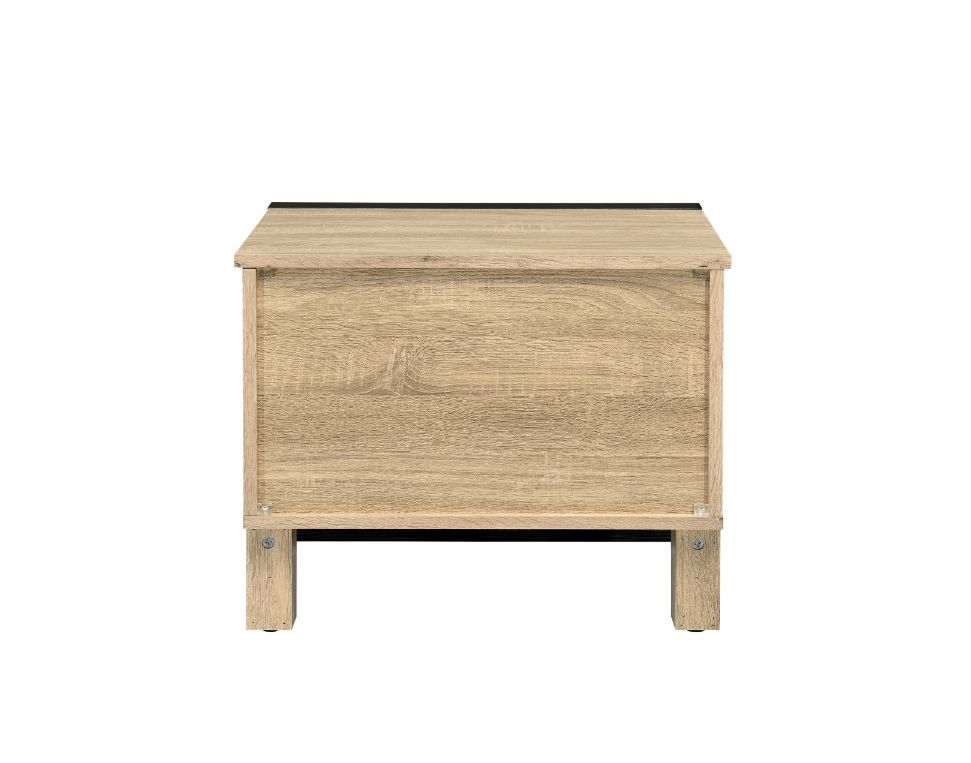 Erasto - Accent Table - Oak & Black Finish