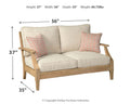 Clare - Beige - Loveseat W/Cushion