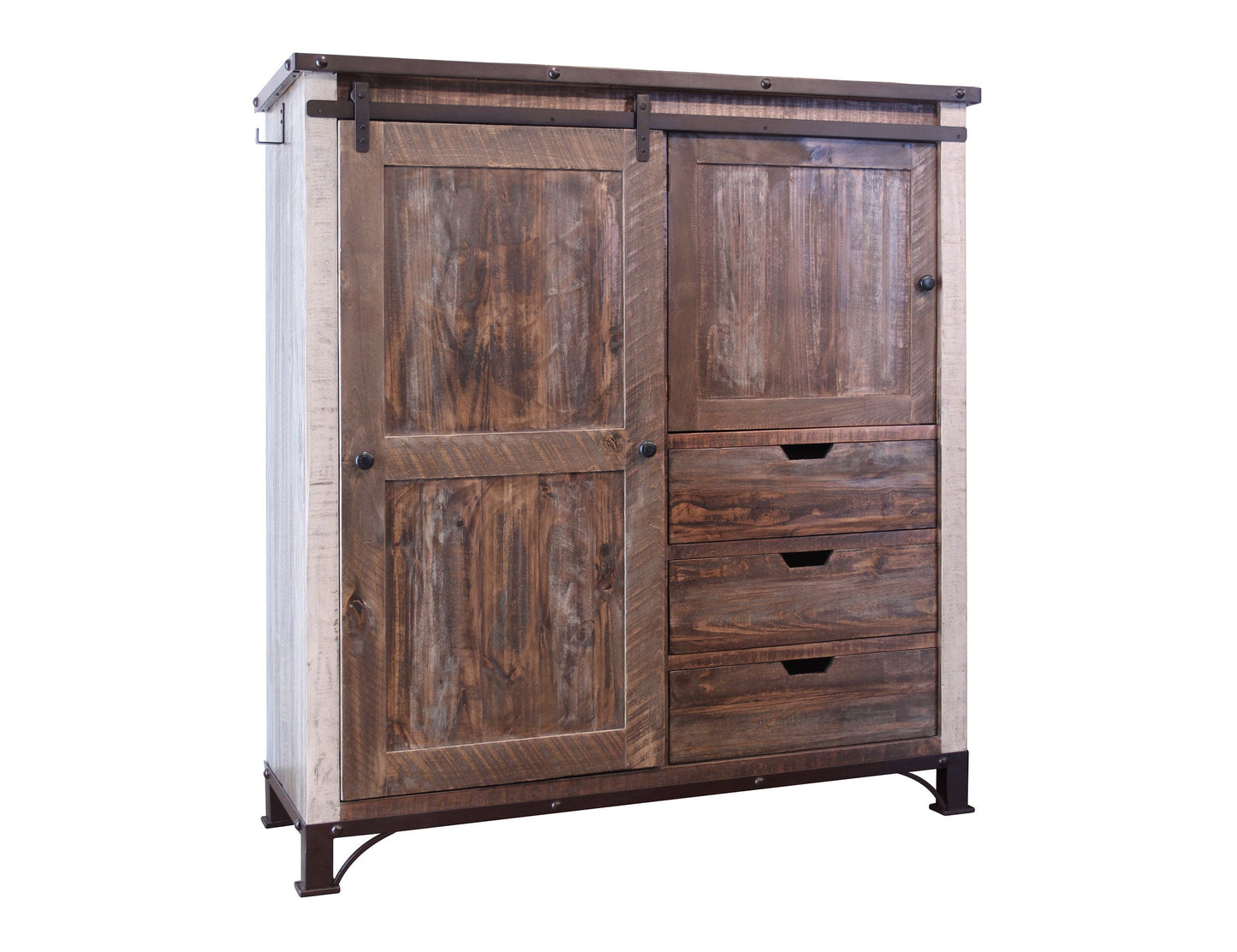 Antique - Сhest With 3 Drawers - Multicolor