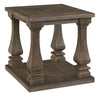 Johnelle - Rectangular End Table - Gray