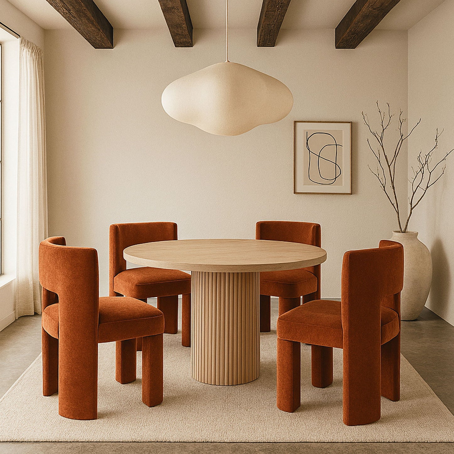 Zuno - Velvet Performance Fabric Upholstered Dining Chair (Set of 2)