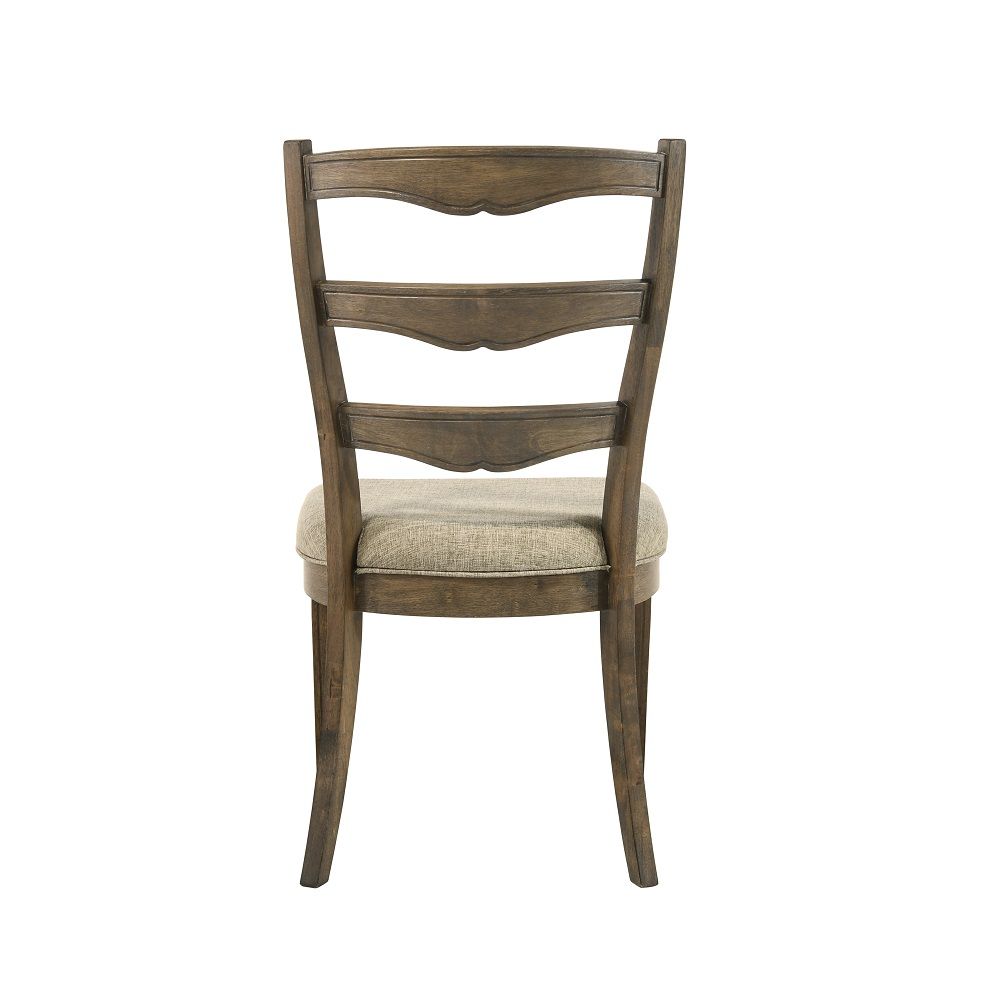 Parfield - Side Chair (Set of 2) - Fabric & Weathered Oak