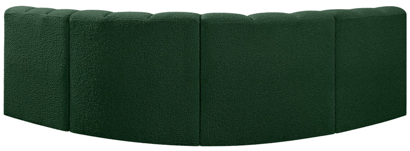 Arc - Boucle Fabric 4 Piece Corner Modular Sofa