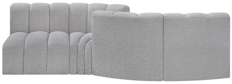 Arc - Boucle Fabric 4 Piece Sofa
