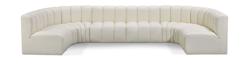 Arc - Faux Leather Modular U-Shaped Sectional