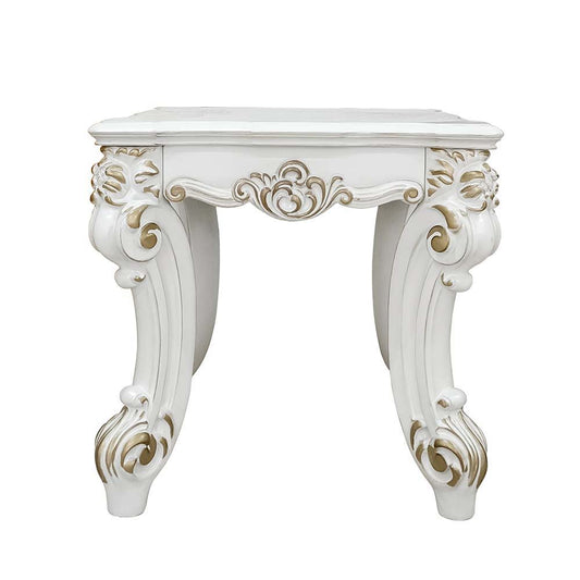 Vendom II - End Table - Antique Pearl Finish